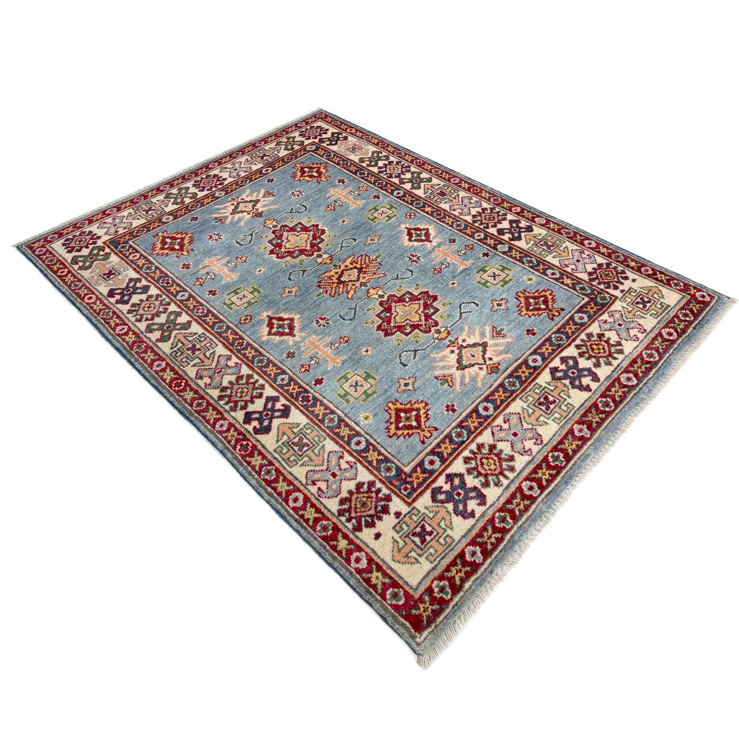 Oriental Kazak Rug 3' 3" x 4' 11" (ft)- No. R37508