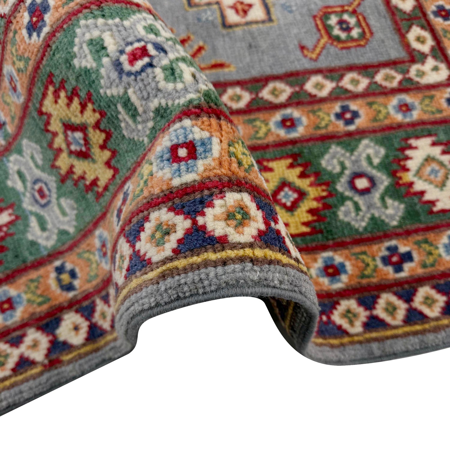Blue Color Kazak Rug 3' 3" x 4' 10" (ft)- No. R37509