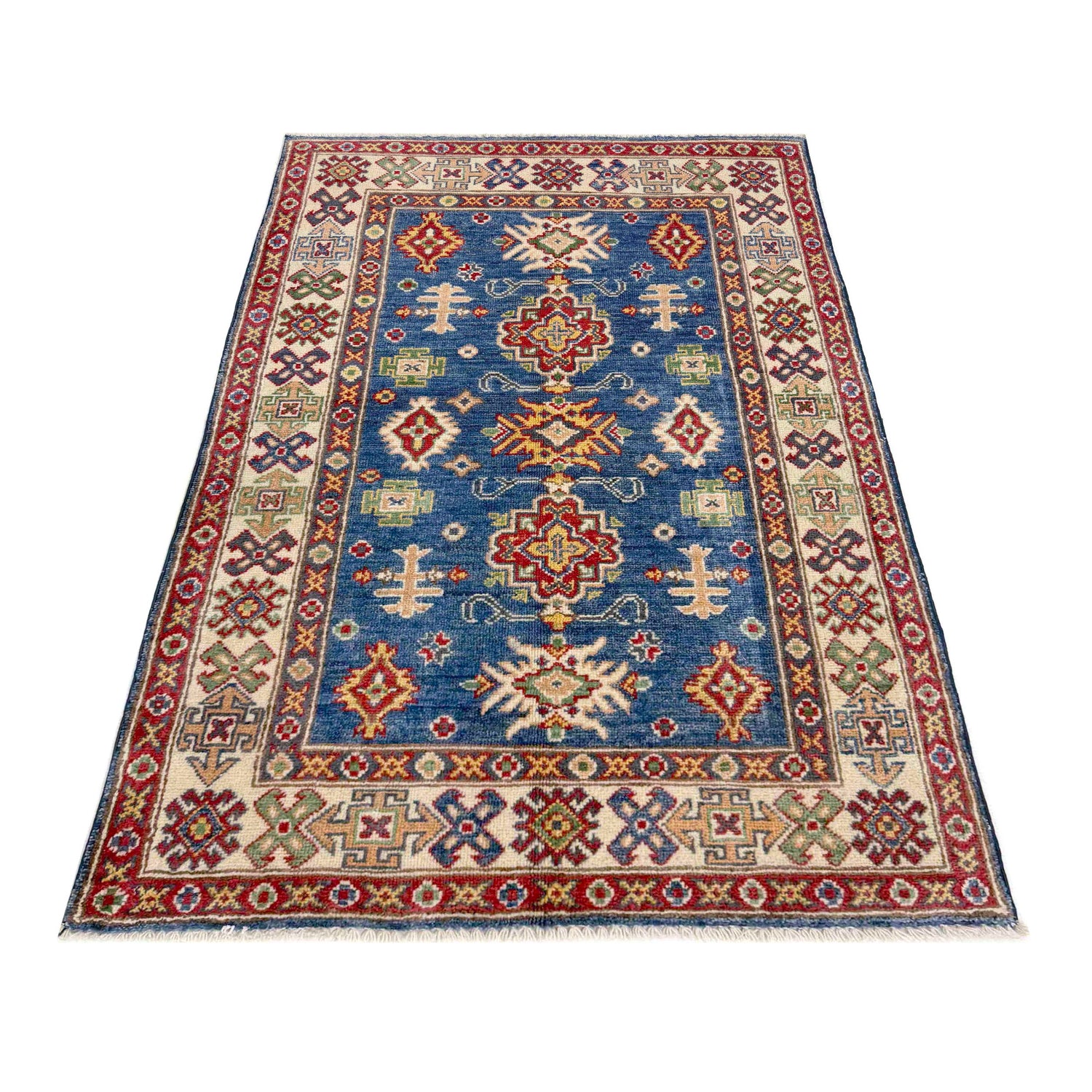 Hand Knotted Kazak Rug 2' 11" x 4' 9" (ft)- No. R37511