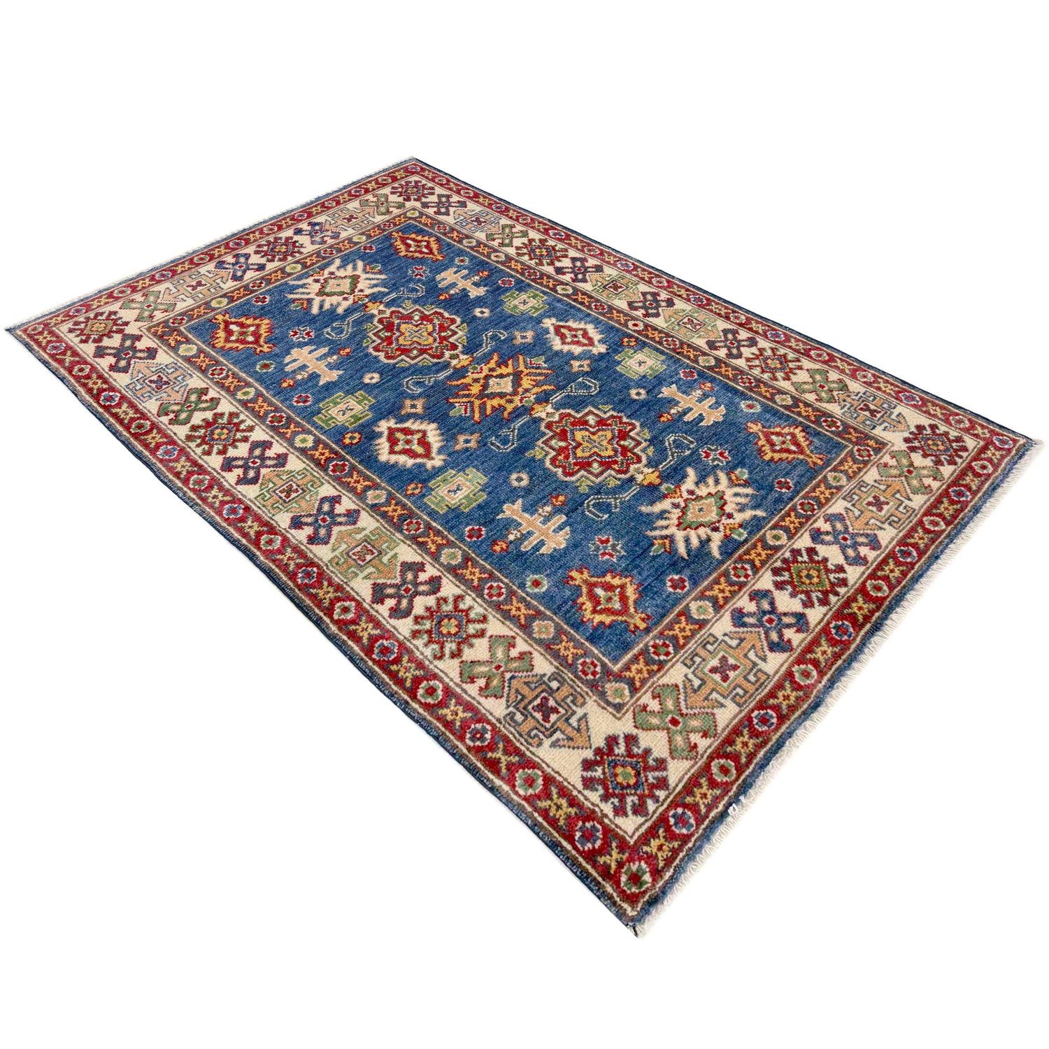 Hand Knotted Kazak Rug 2' 11" x 4' 9" (ft)- No. R37511