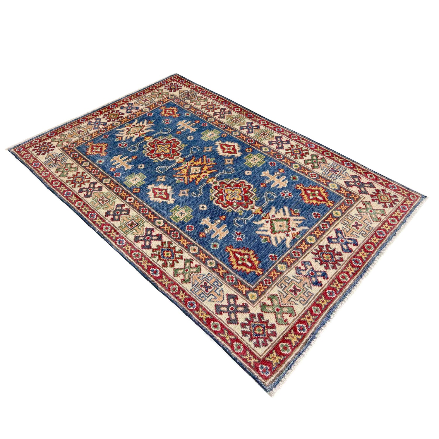 Hand Knotted Kazak Rug 2' 11" x 4' 9" (ft)- No. R37511