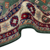 Green Color Kazak Rug 3' 2" x 4' 9" (ft)- No. R37516