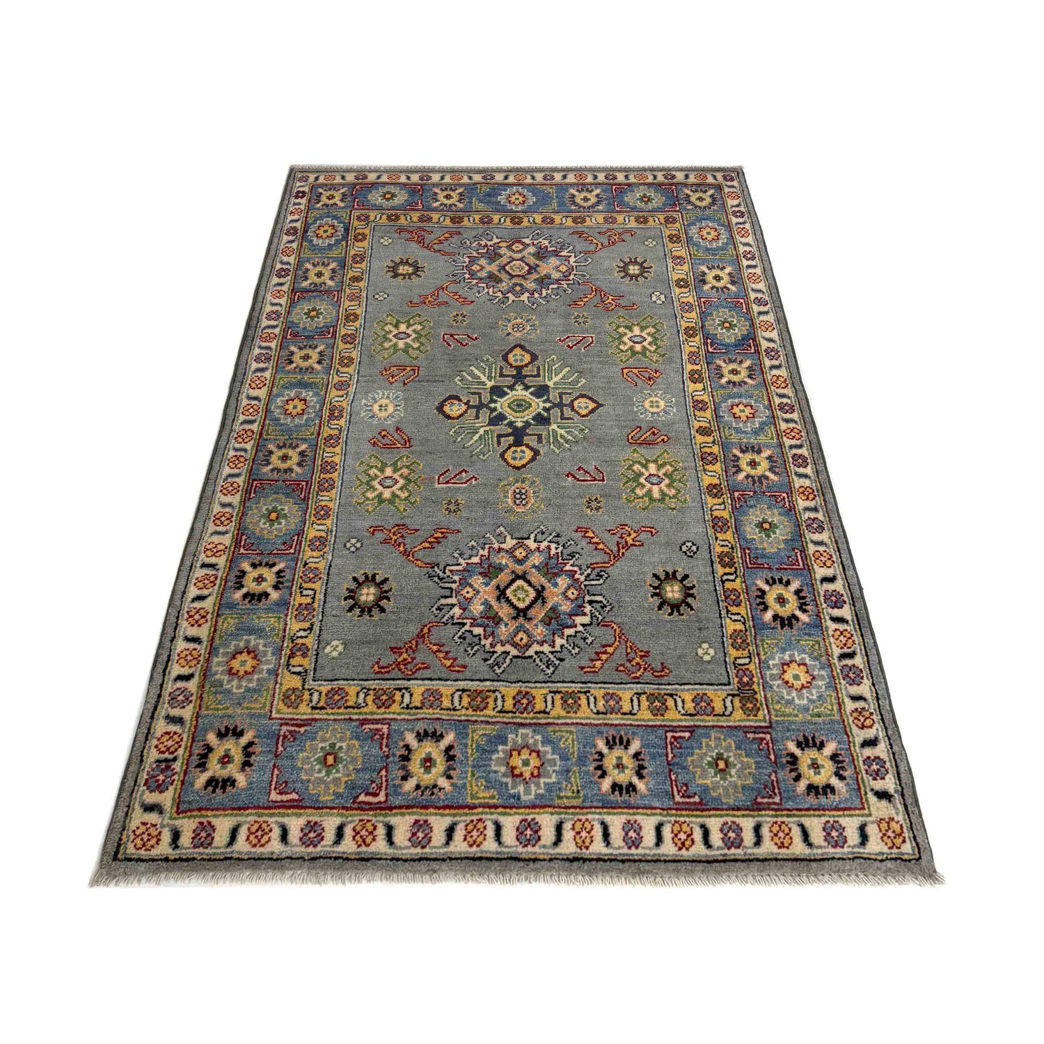 Oriental Kazak Rug 3' 2" x 5' 1" (ft)- No. R37518