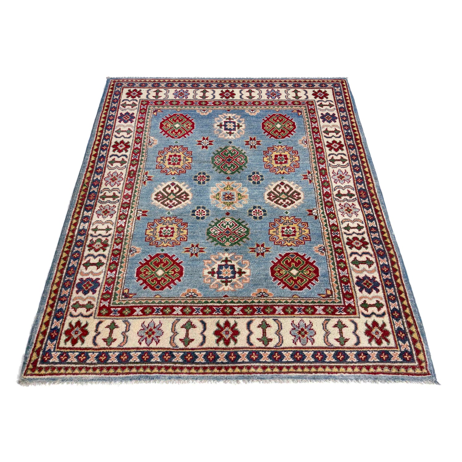 Oriental Kazak Rug 3' 5" x 5' 1" (ft)- No. R37521