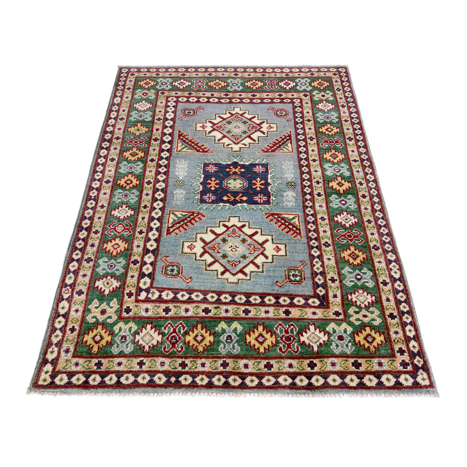 Oriental Kazak Rug 3' 2" x 5' 0" (ft)- No. R37522