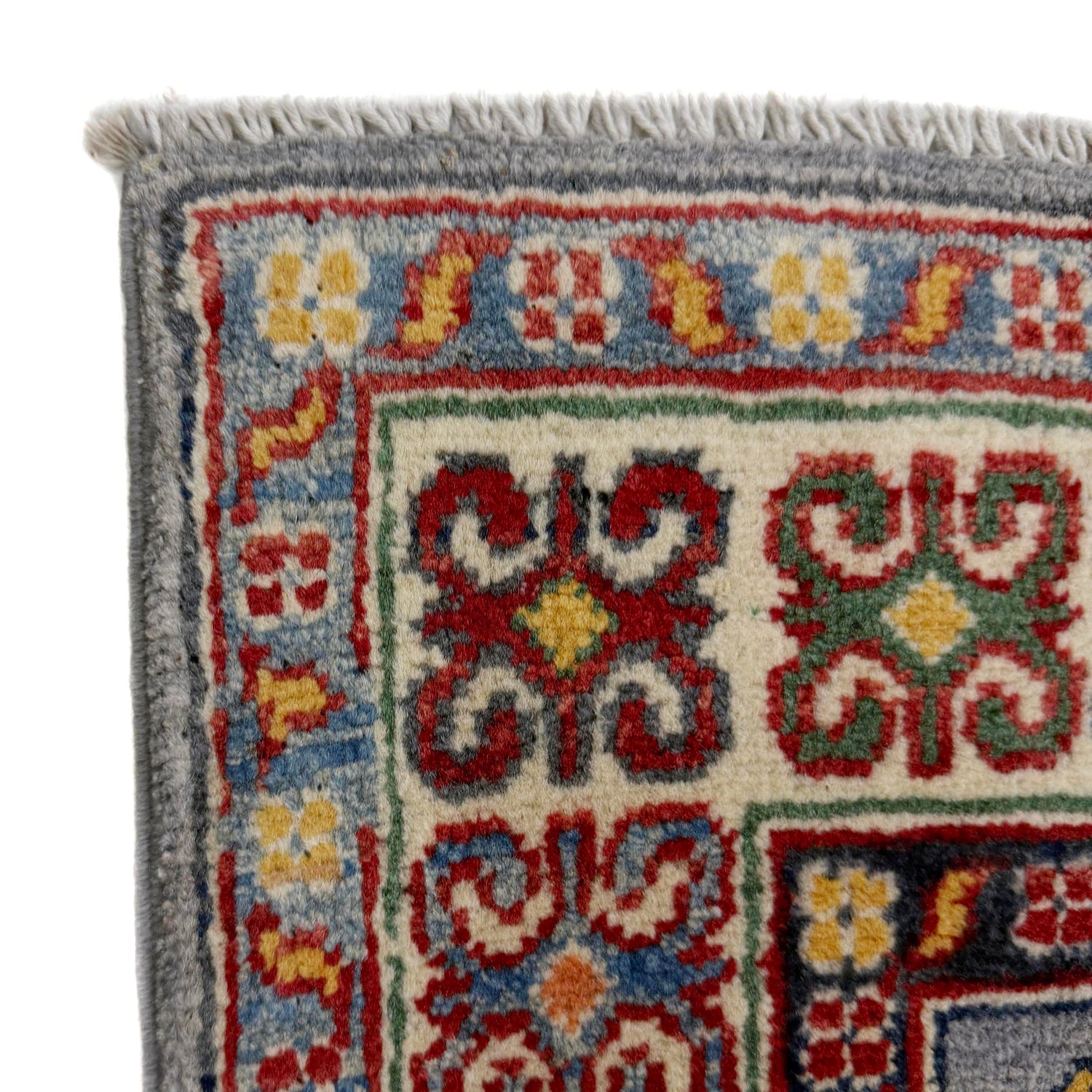 Hand Knotted Kazak Rug 3' 4" x 4' 11" (ft)- No. R37525