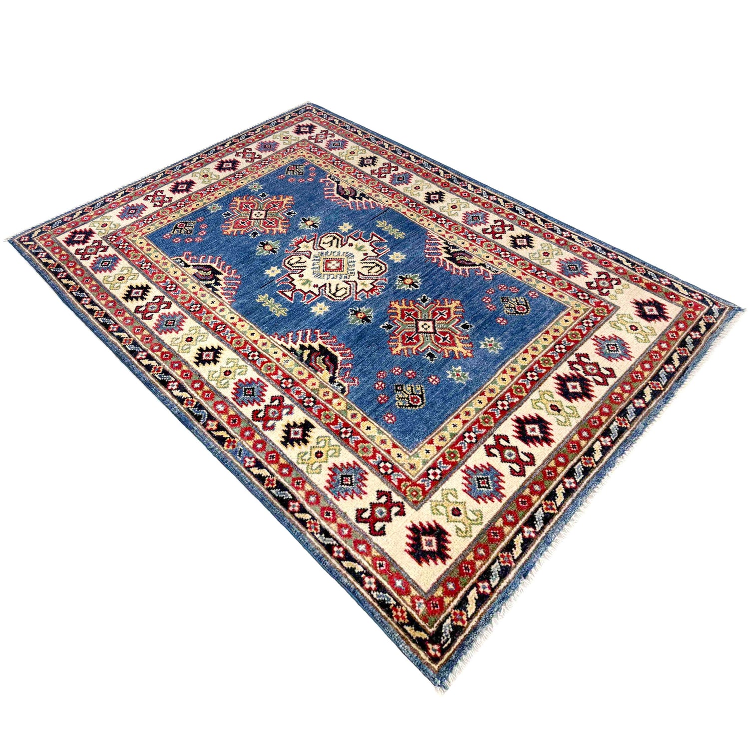 Oriental Kazak Rug 3' 2" x 4' 9" (ft)- No. R37528