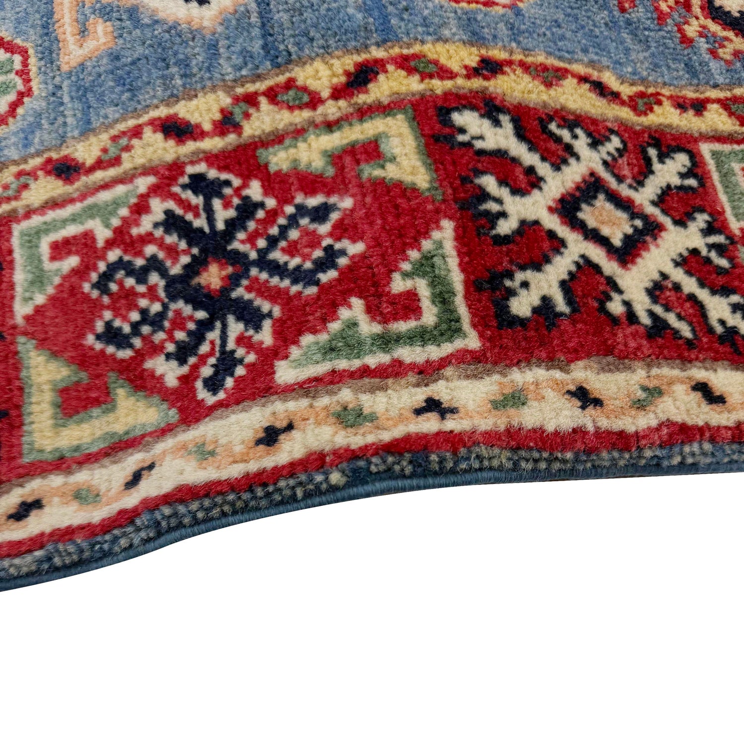 Blue Color Kazak Rug 3' 4" x 4' 10" (ft)- No. R37529