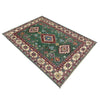 Green Color Kazak Rug 3' 3" x 5' 0" (ft)- No. R37532