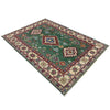 Green Color Kazak Rug 3' 3" x 5' 0" (ft)- No. R37532