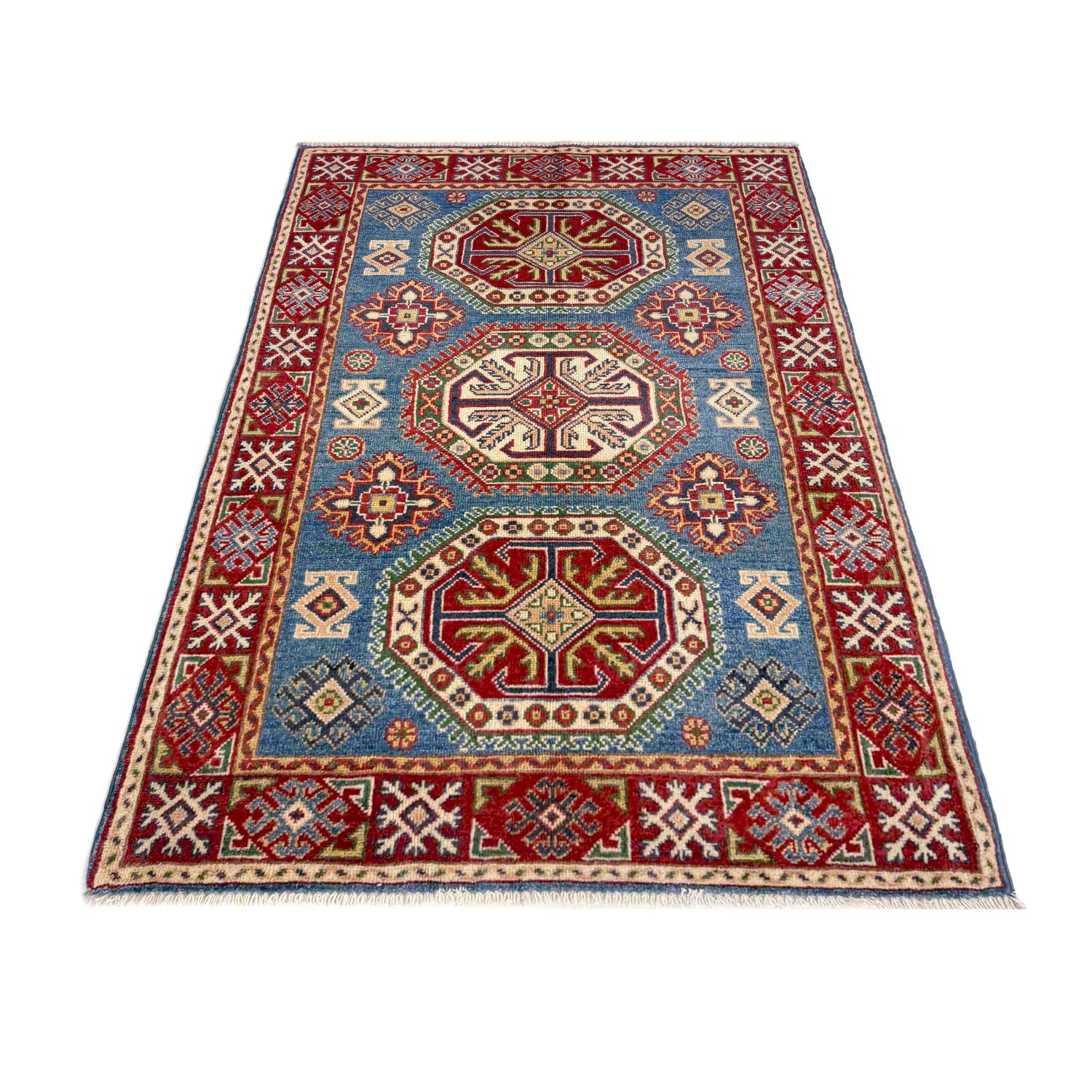 Oriental Kazak Rug 3' 1" x 4' 10" (ft)- No. R37534