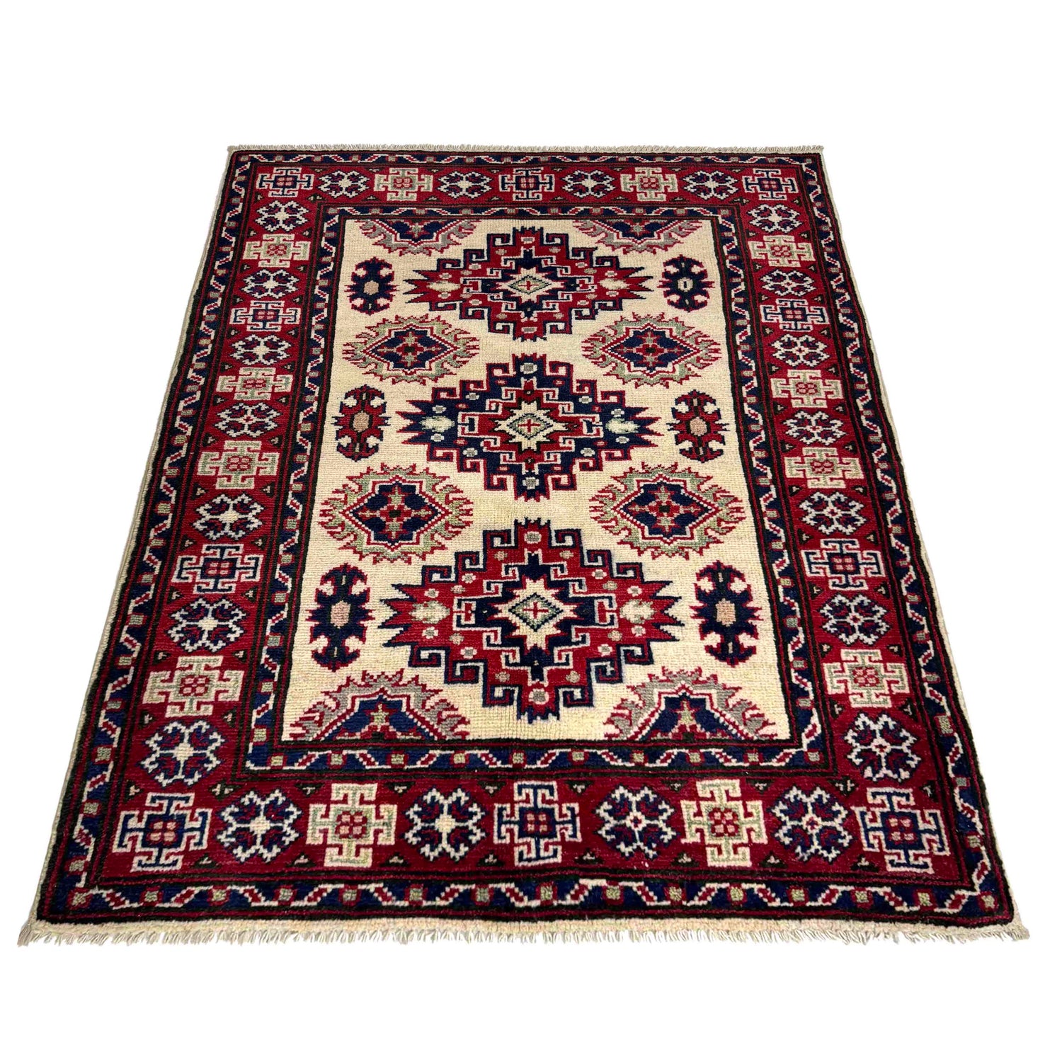 Oriental Kazak Rug 3' 0" x 3' 10" (ft) - No. R37536