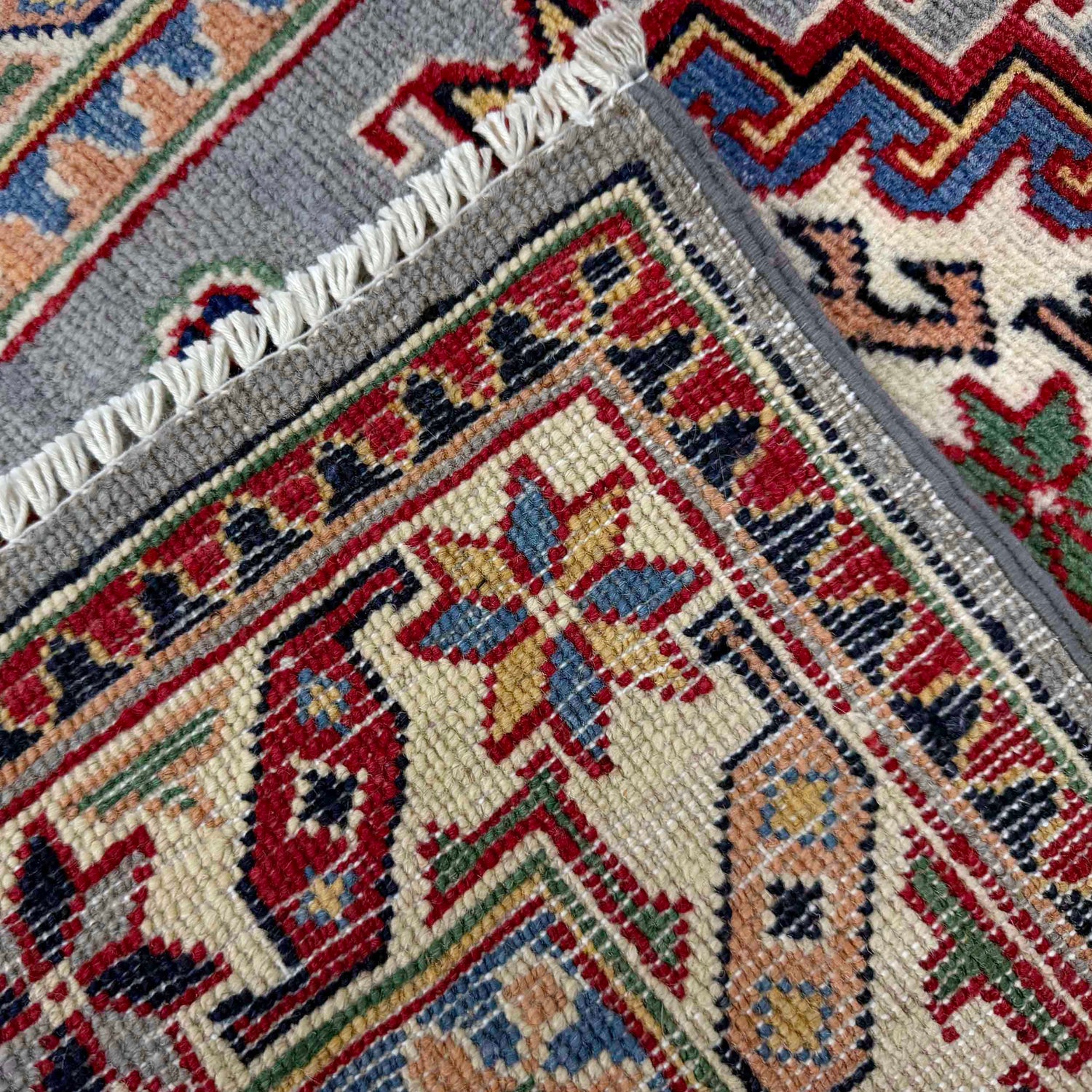 Hand Knotted Kazak Rug 2' 4" x 3' 10" (ft) - No. R37537