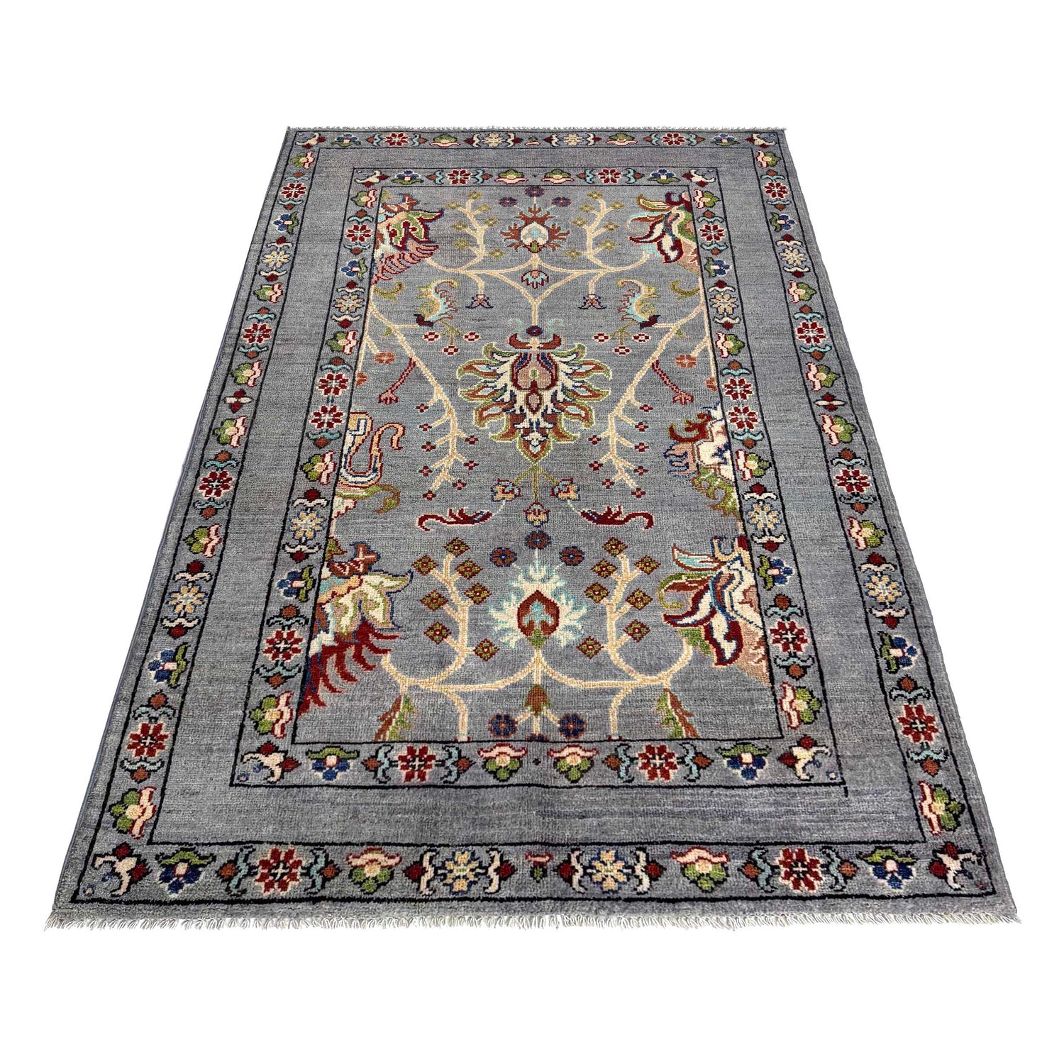 Oriental Sultani Carpet 3' 7" x 5' 10" (ft) - No. R37538