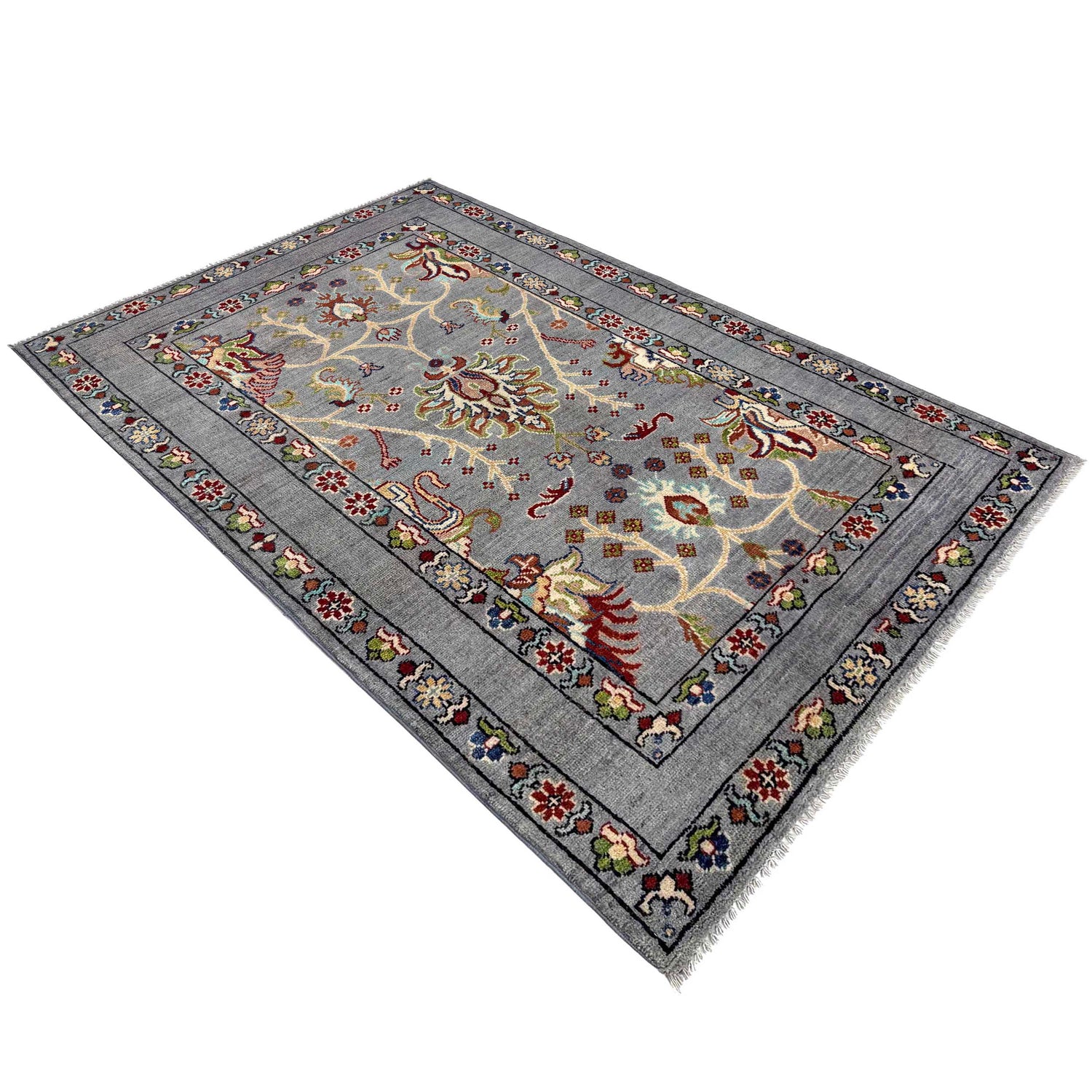 Oriental Sultani Carpet 3' 7" x 5' 10" (ft) - No. R37538