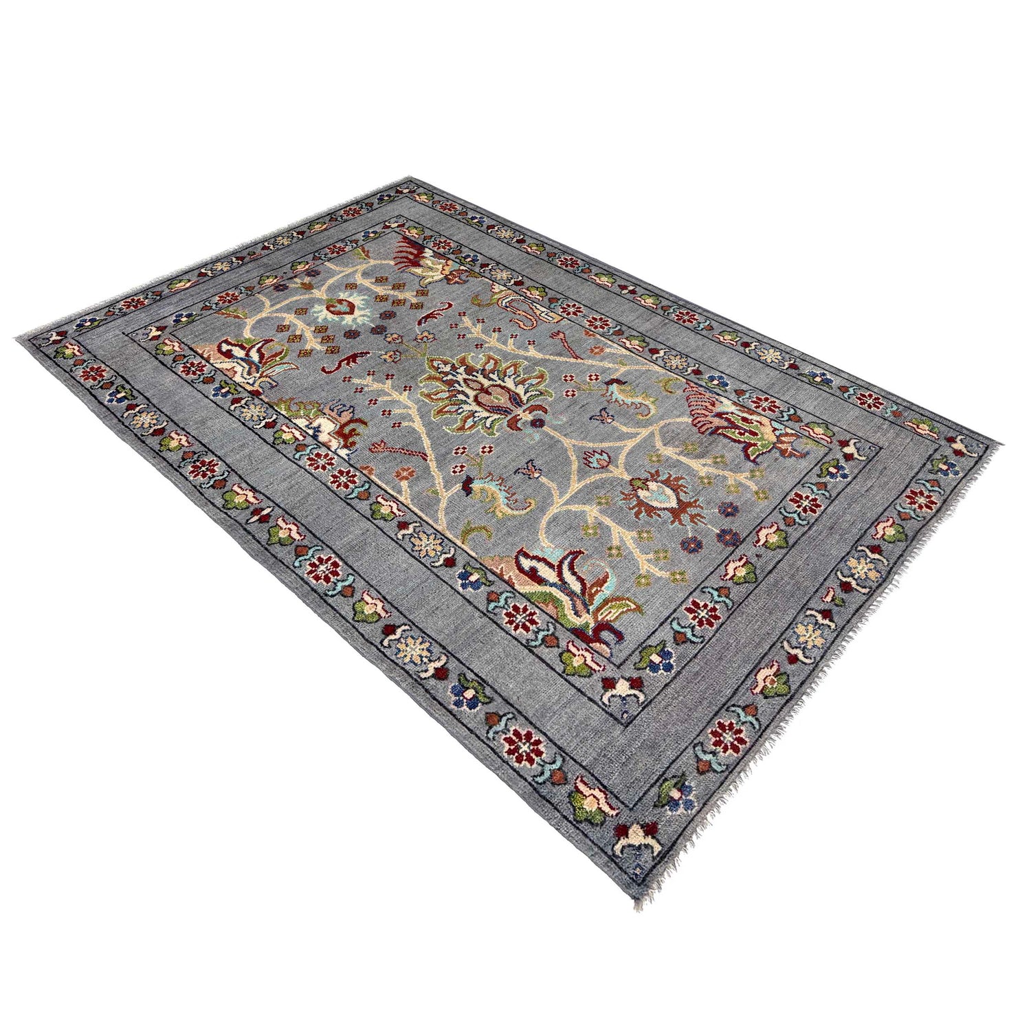Oriental Sultani Carpet 3' 7" x 5' 10" (ft) - No. R37538