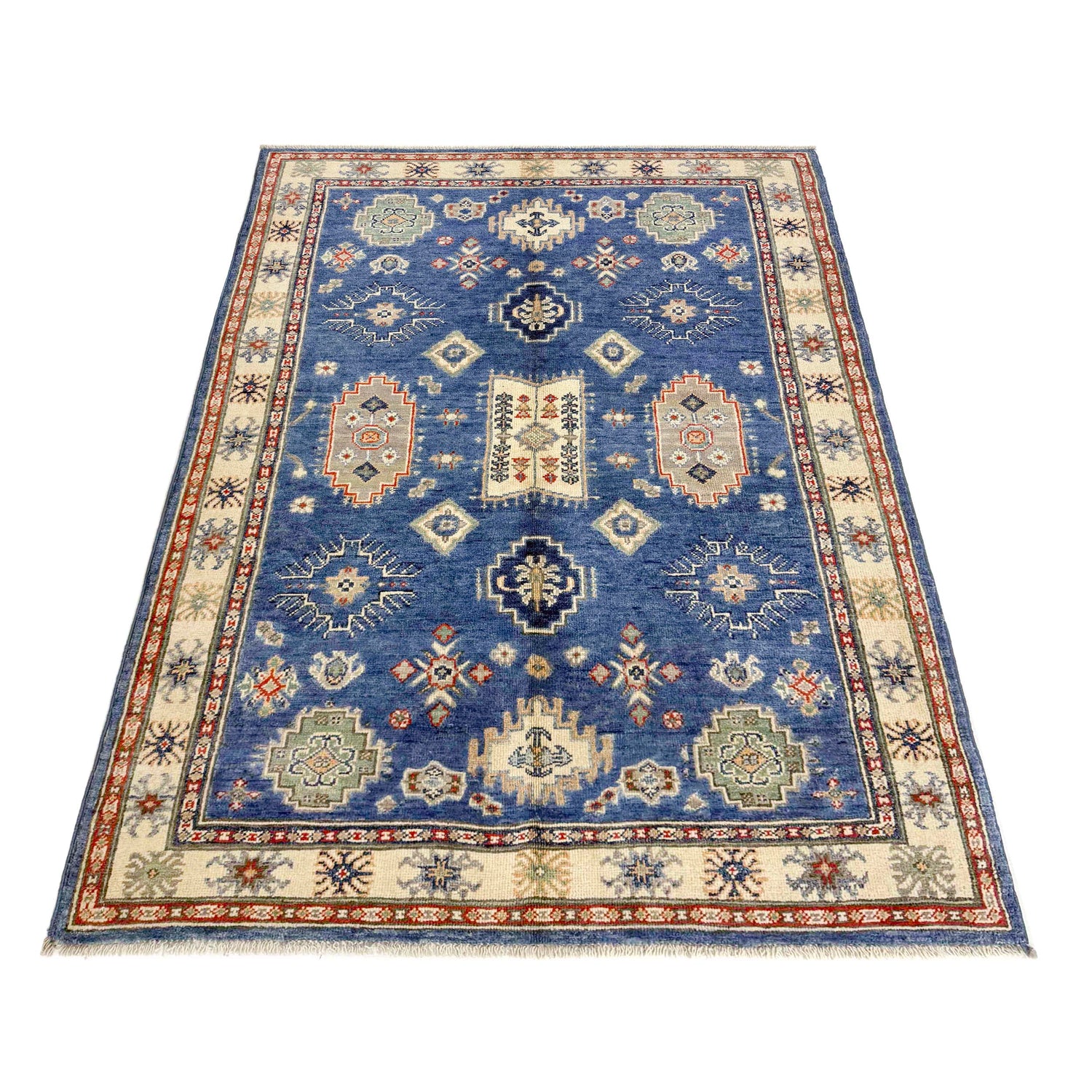 Oriental Kazak Rug 3' 10" x 5' 11" (ft) - No. R37540