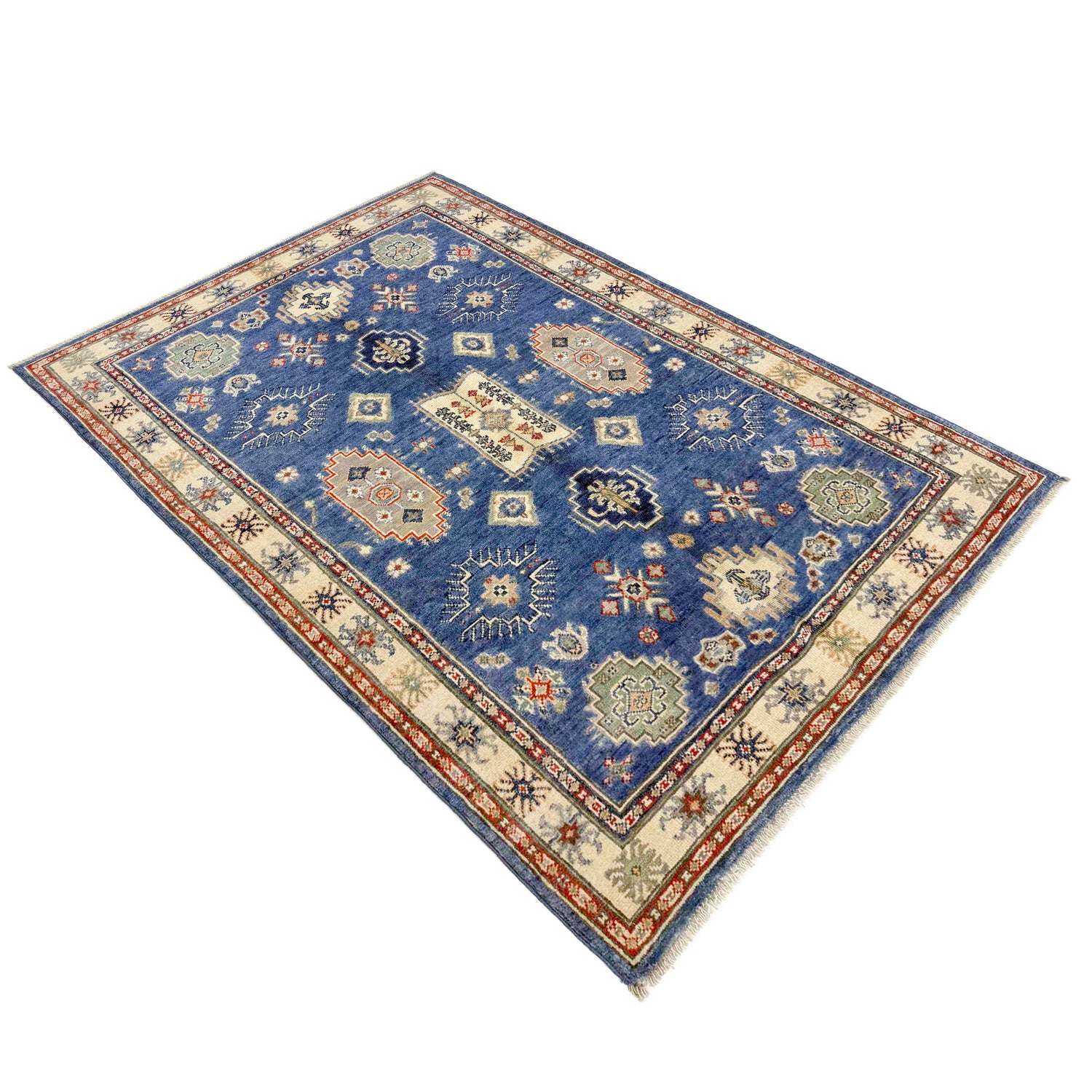 Oriental Kazak Rug 3' 10" x 5' 11" (ft) - No. R37540