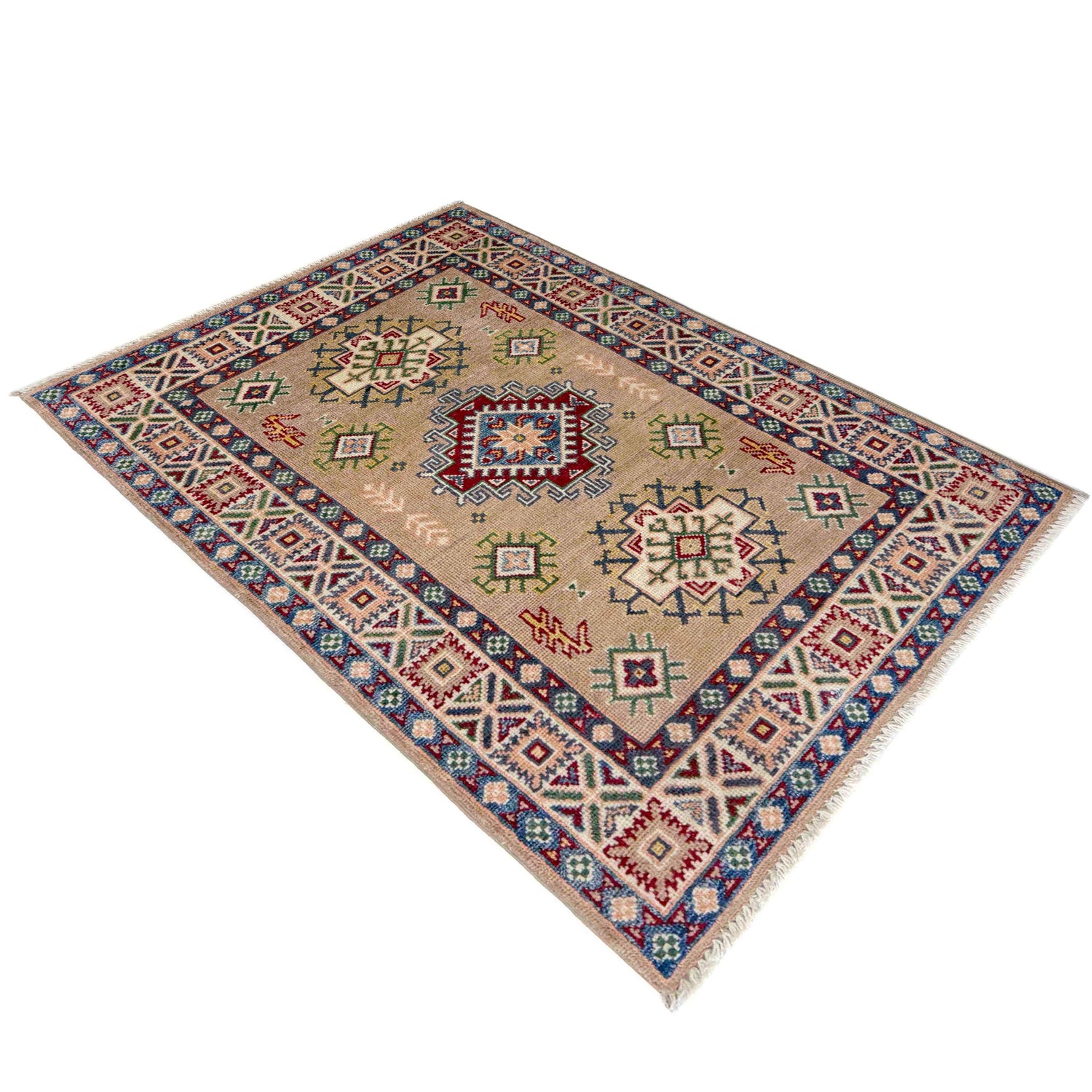 Hand Knotted Kazak Rug 2' 7" x 3' 10" (ft) - No. R37542