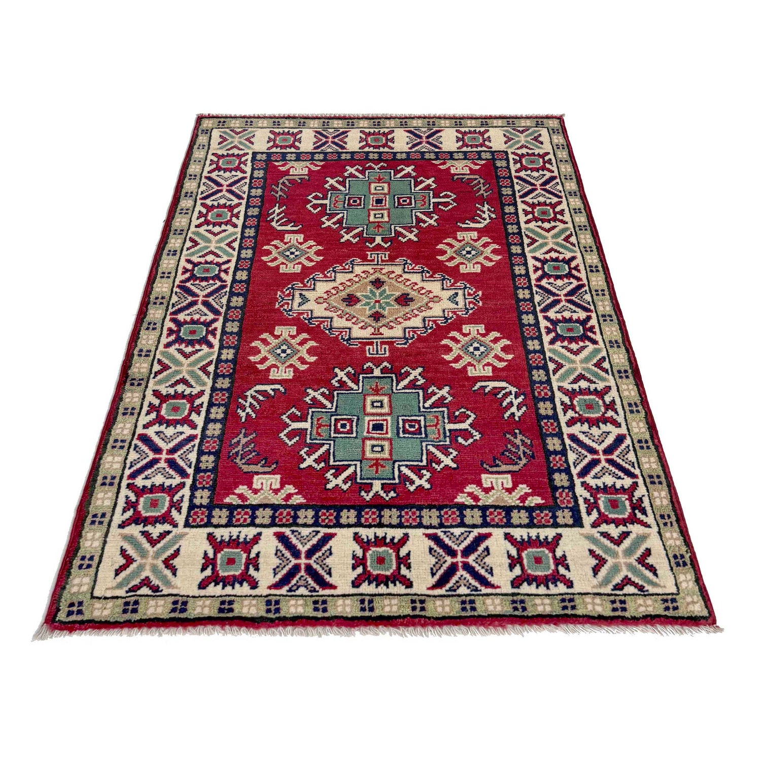 Red Color Kazak Rug 2' 8 x 4' 0 (ft) - No. R37546