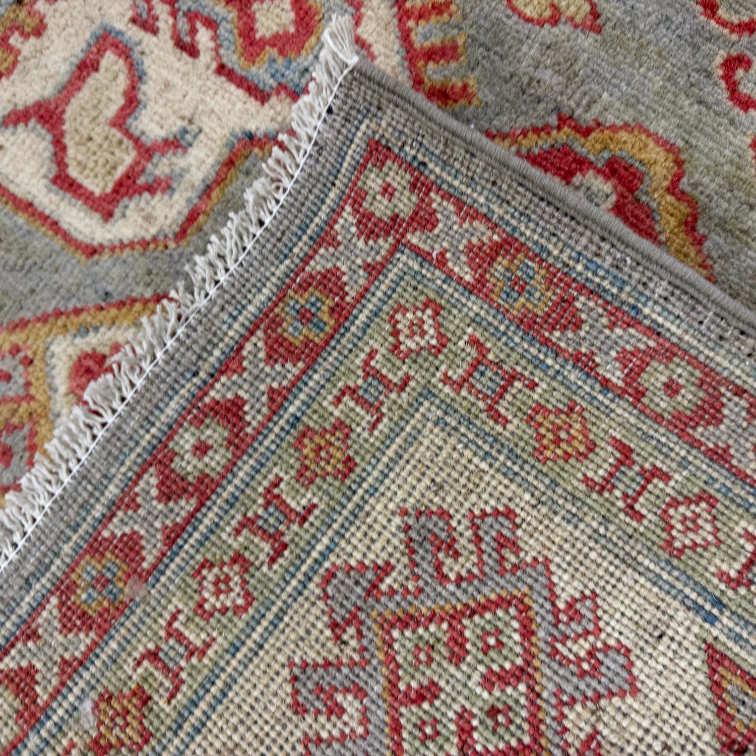 Hand Knotted Kazak Rug 6' 1" x 8' 9" (ft) - No. R37571
