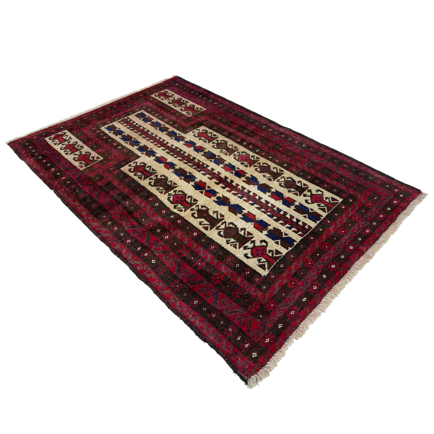 Islamic Prayer Rug 3' 2" x 4' 6" (ft) - No. R37598