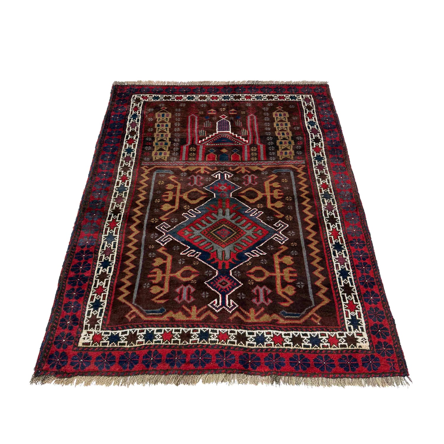Fine Quality Prayer Rug 2' 10" x 3' 11" (ft) - No. R37599