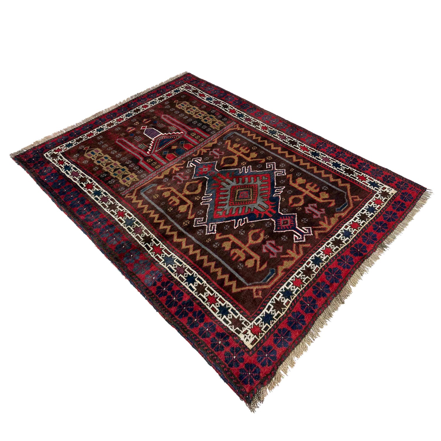 Fine Quality Prayer Rug 2' 10" x 3' 11" (ft) - No. R37599