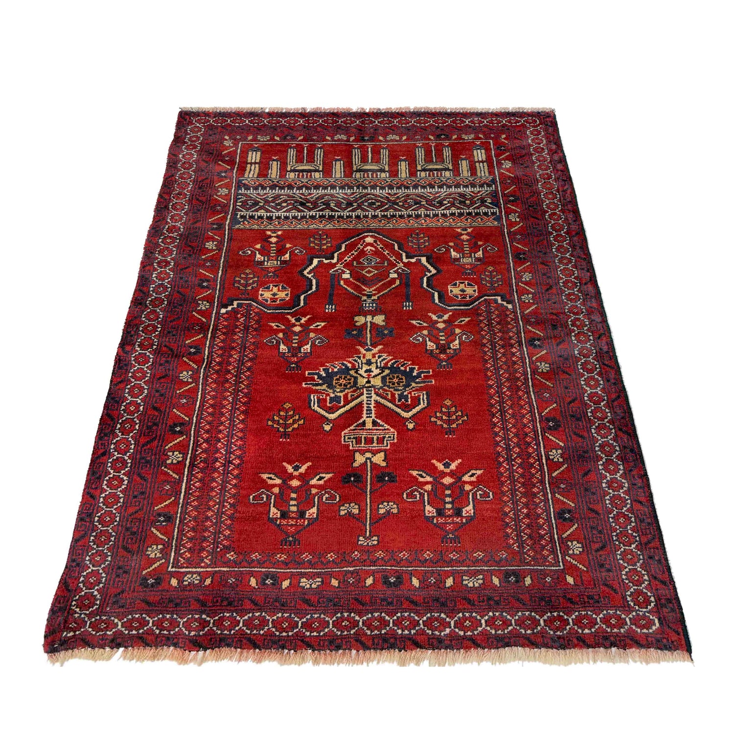 Handmade Prayer Rug 2' 10" x 4' 2" (ft) - No. R37600