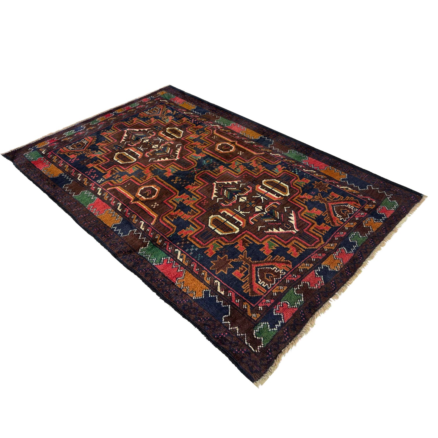 Hand Knotted Baluchi Rug 3' 0" x 4' 7" (ft) -No R37602
