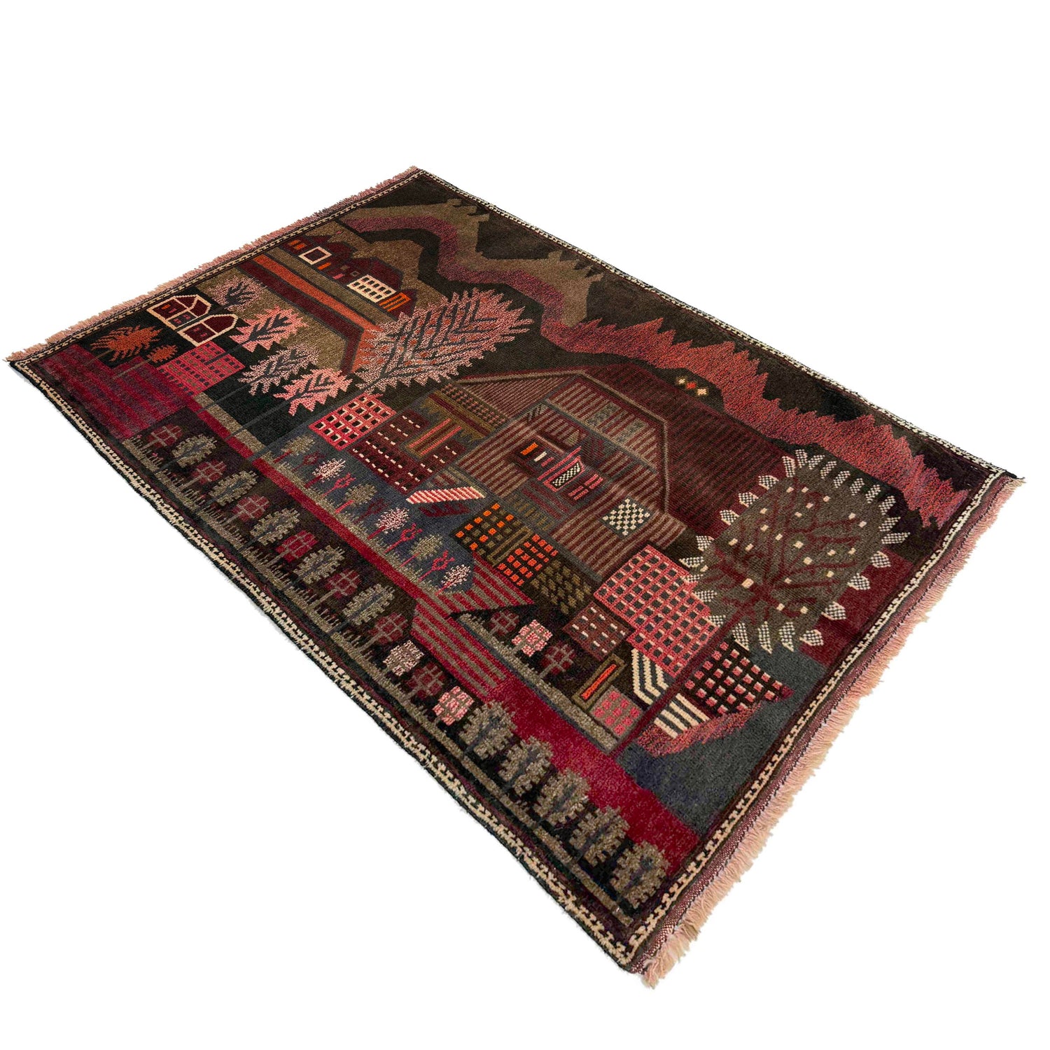 Hand Made Animal Picture Rug 2' 11" x 4' 6" (ft)- No. R37604