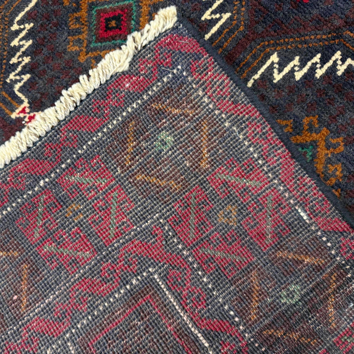 Hand Knotted Baluchi Rug 3' 10" x 6' 4" (ft) - No. R37605