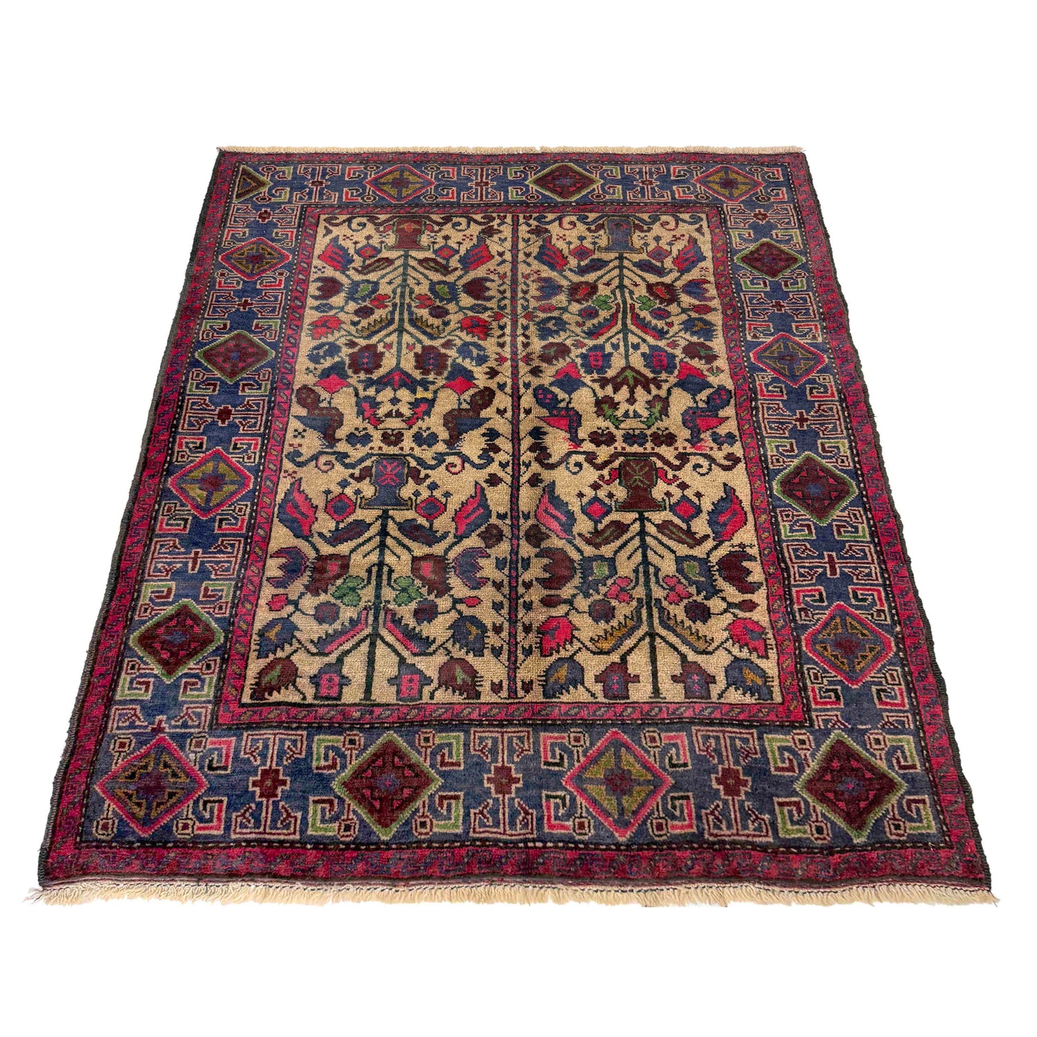 Tribal Baloch Rug 3' 7" x 4' 8" (ft) -No R37606