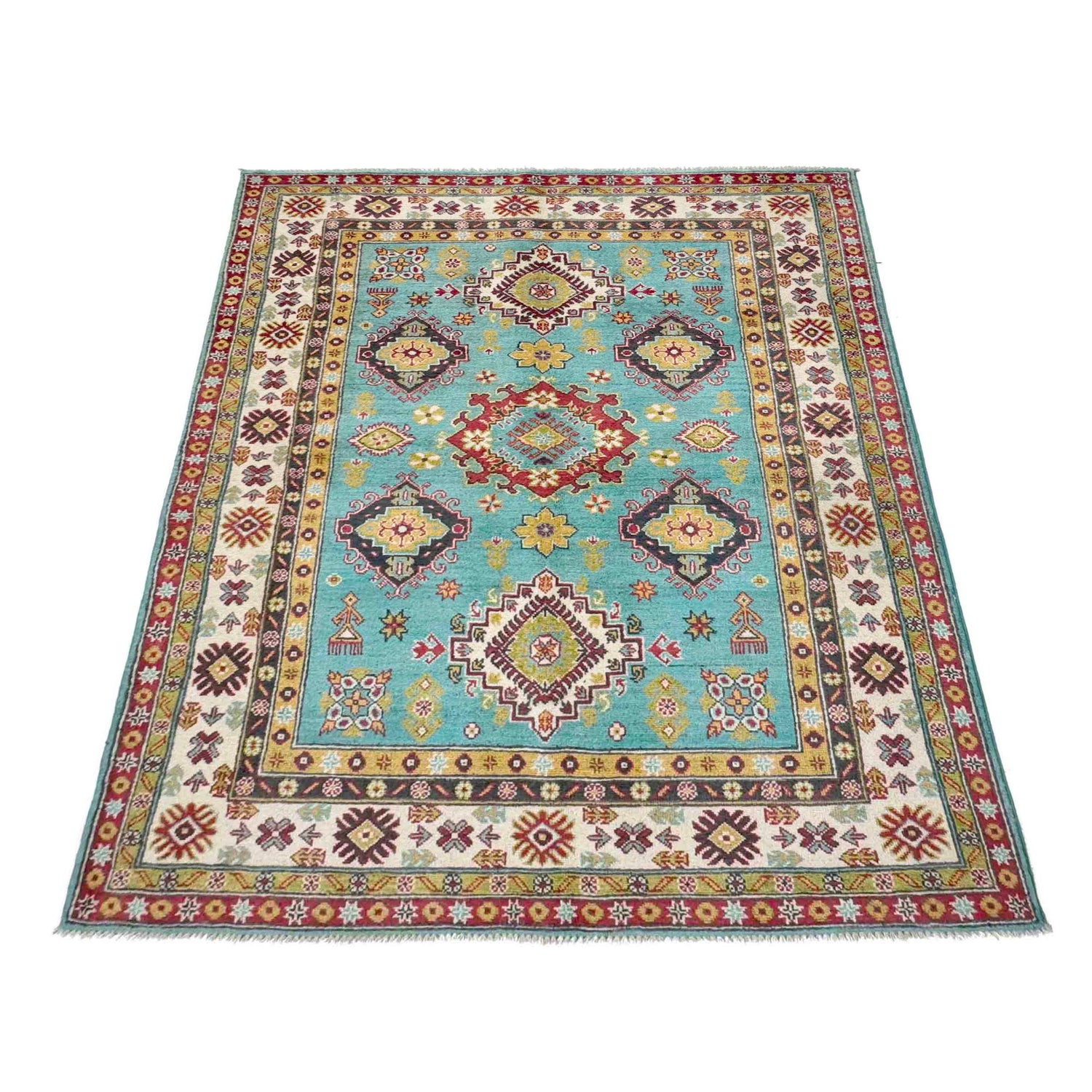 Oriental Kazak Rug 4' 8" x 6' 2" (ft) - No. R37615