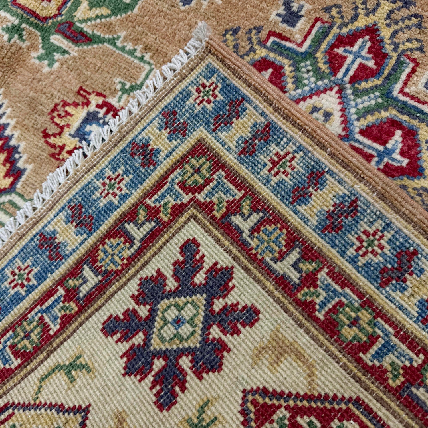 Orange Color Kazak Rug 5' 1" x 6' 7" (ft) - No. R37617