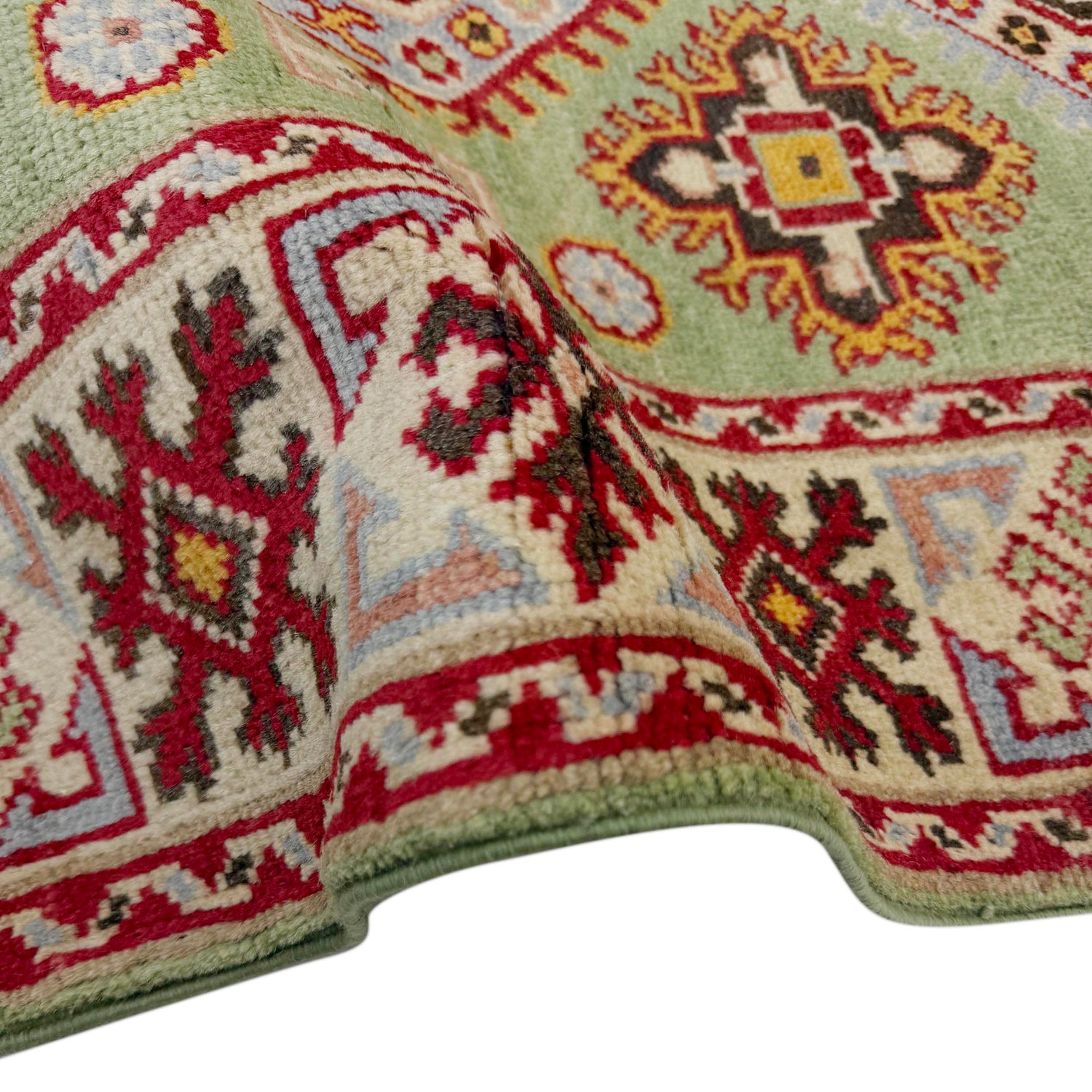 Hand Knotted Kazak Rug 3' 6" x 4' 9" (ft)- No. R37620