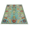 Hand-Knotted Sultani Rug 4' 0" x 5' 8" (ft) - No. R37622