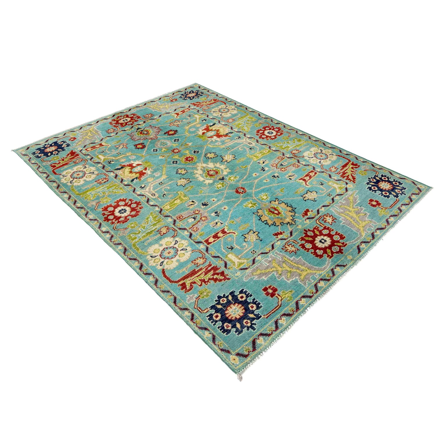 Hand-Knotted Sultani Rug 4' 0" x 5' 8" (ft) - No. R37622