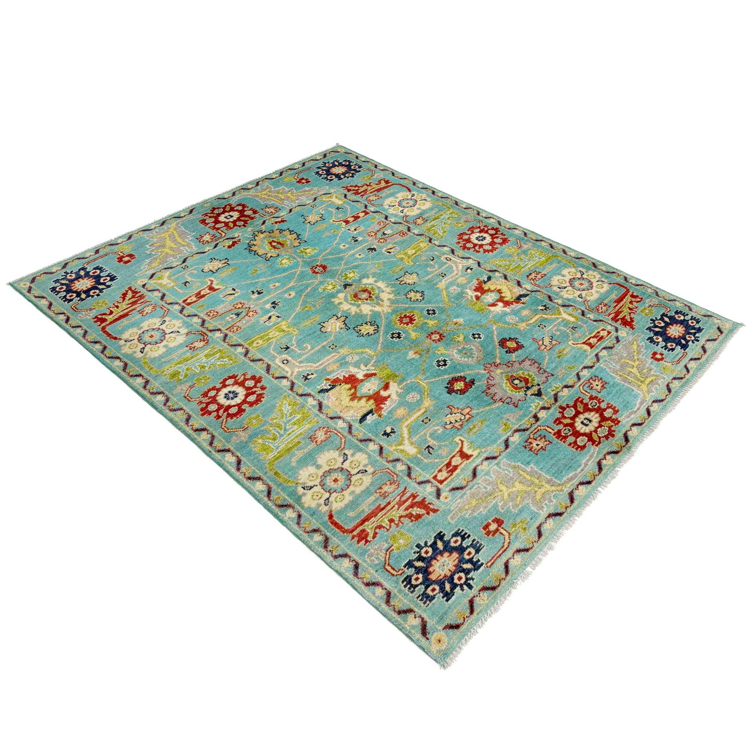 Hand-Knotted Sultani Rug 4' 0" x 5' 8" (ft) - No. R37622