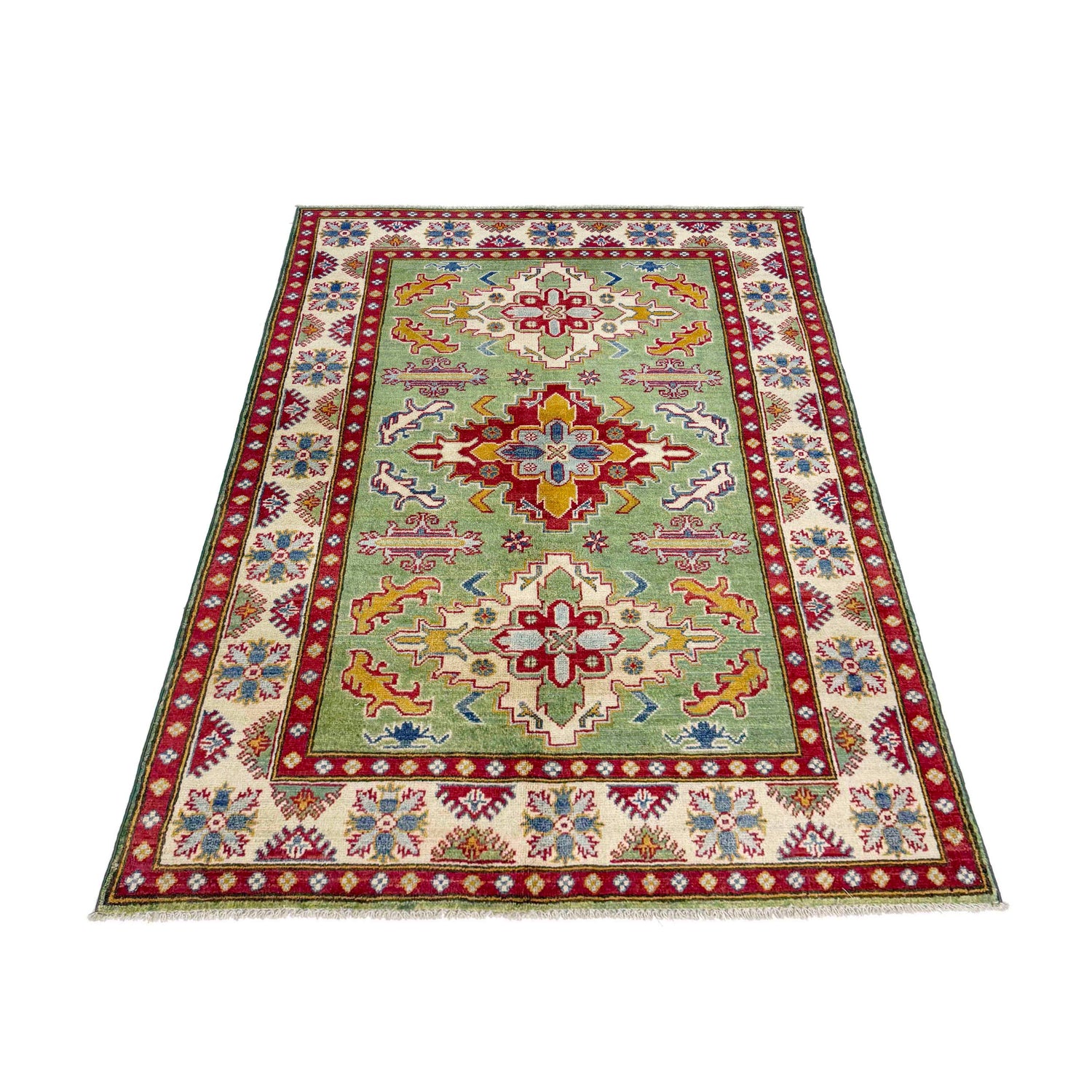 Oriental Kazak Rug 3' 10" x 5' 8" (ft) - No. R37623
