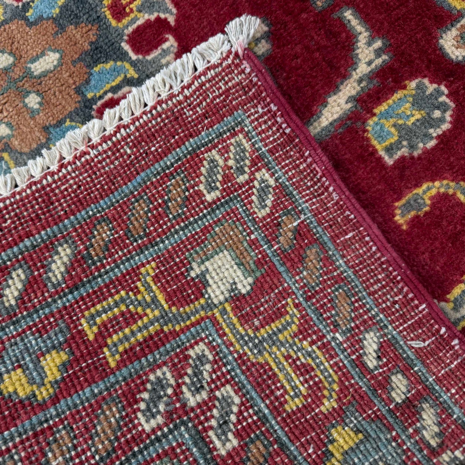 Red Color Sultani Carpet 4' 1" x 6' 2" (ft) - No. R37624