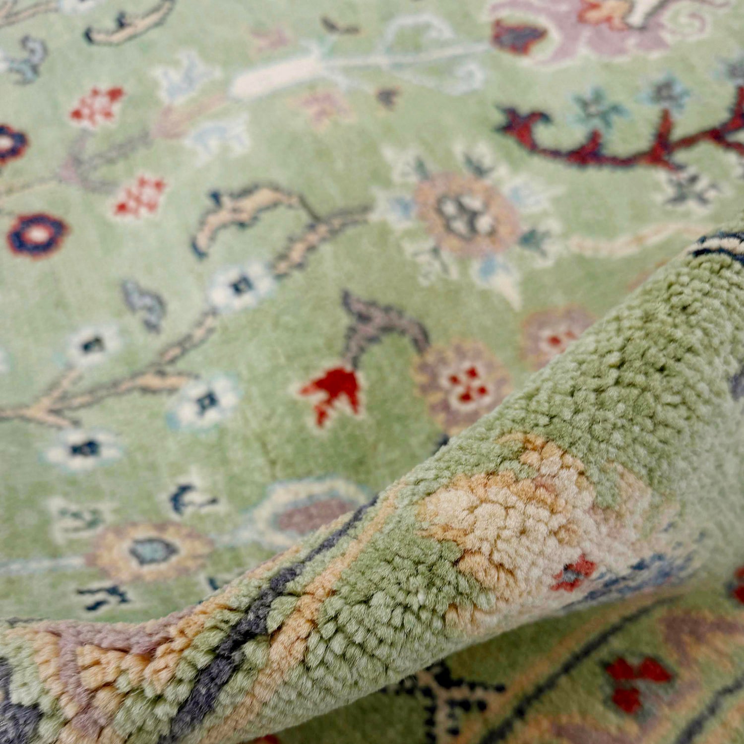 Handmade Tree of Life Rug 4' 1" x 5' 9" (ft) - No. R37625