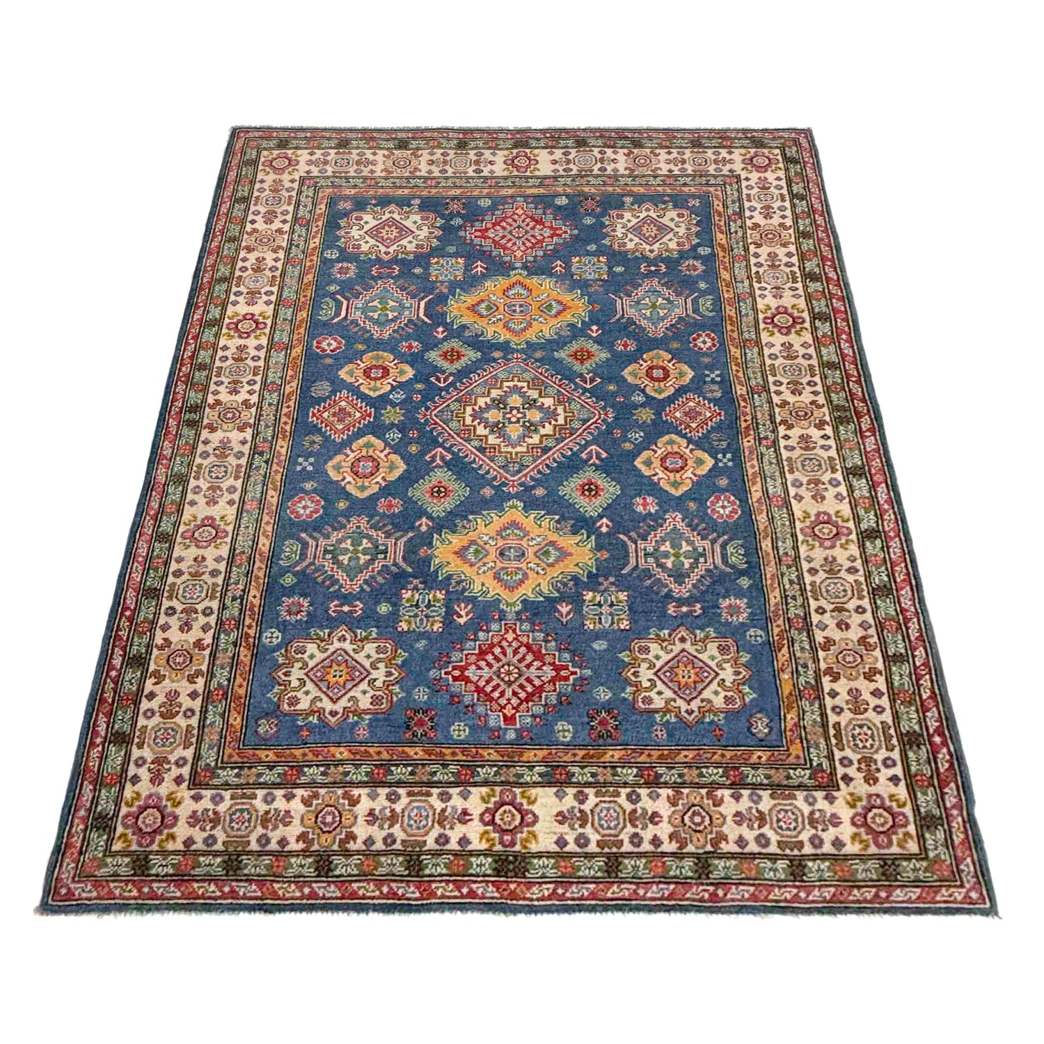 Blue Color Kazak Rug 5' 0" x 7' 5" (ft) - No. R37627
