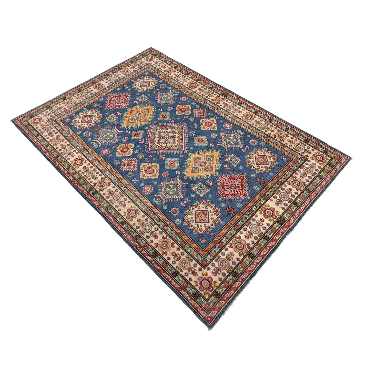 Blue Color Kazak Rug 5' 0" x 7' 5" (ft) - No. R37627