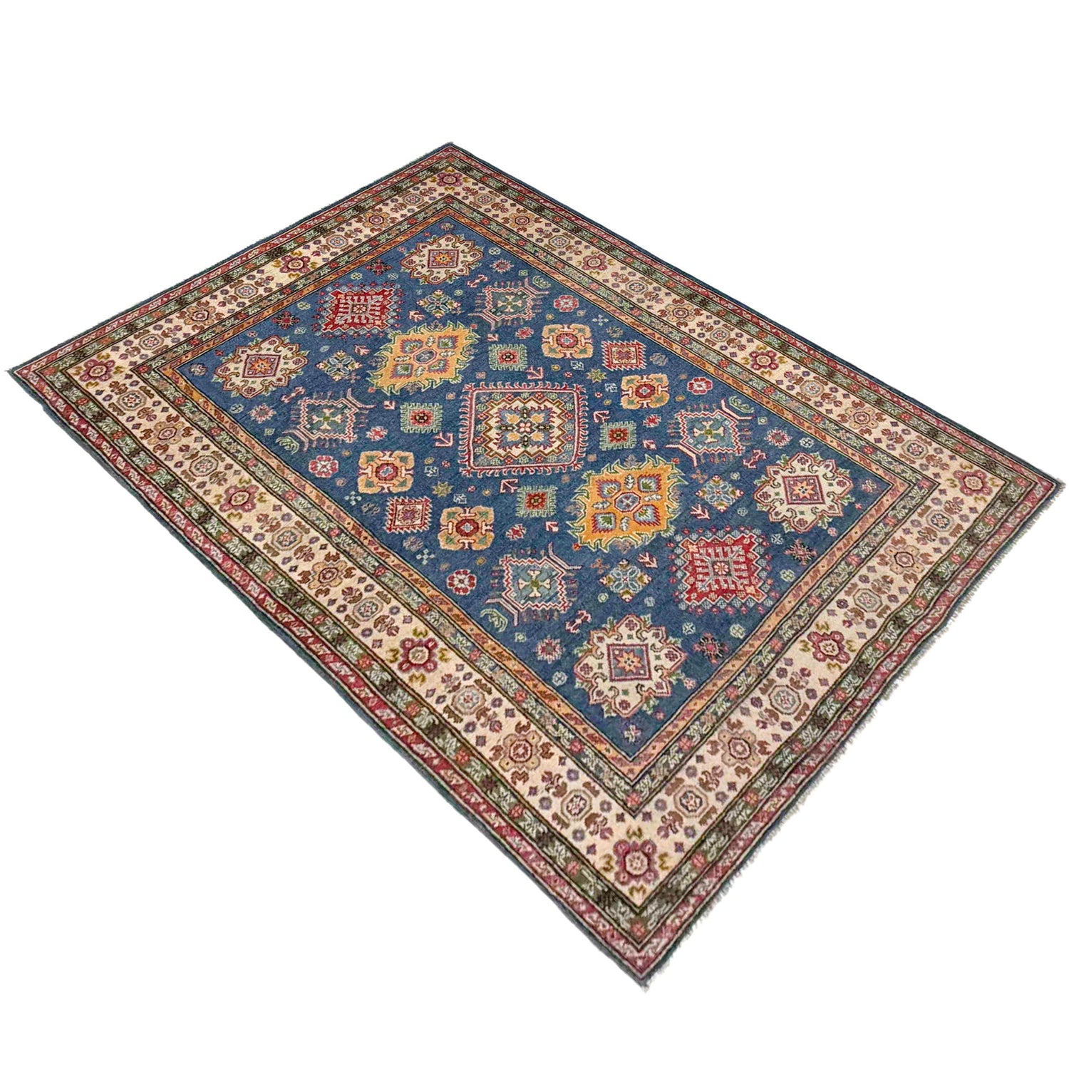 Blue Color Kazak Rug 5' 0" x 7' 5" (ft) - No. R37627