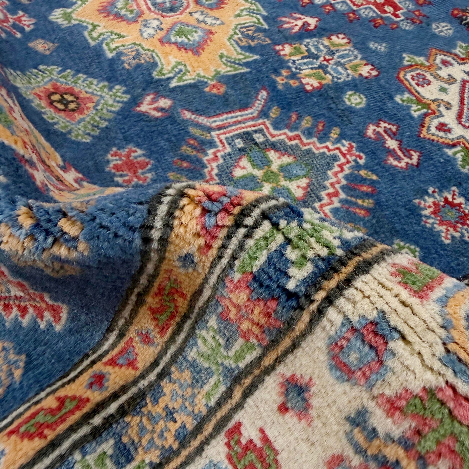 Blue Color Kazak Rug 5' 0" x 7' 5" (ft) - No. R37627