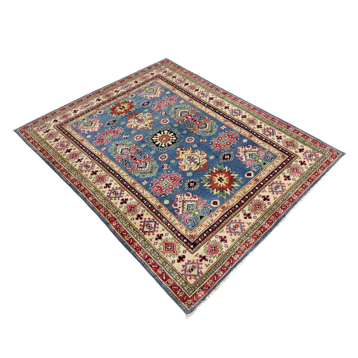 Hand Knotted Kazak Rug 4' 0" x 6' 1" (ft) - No. R37631