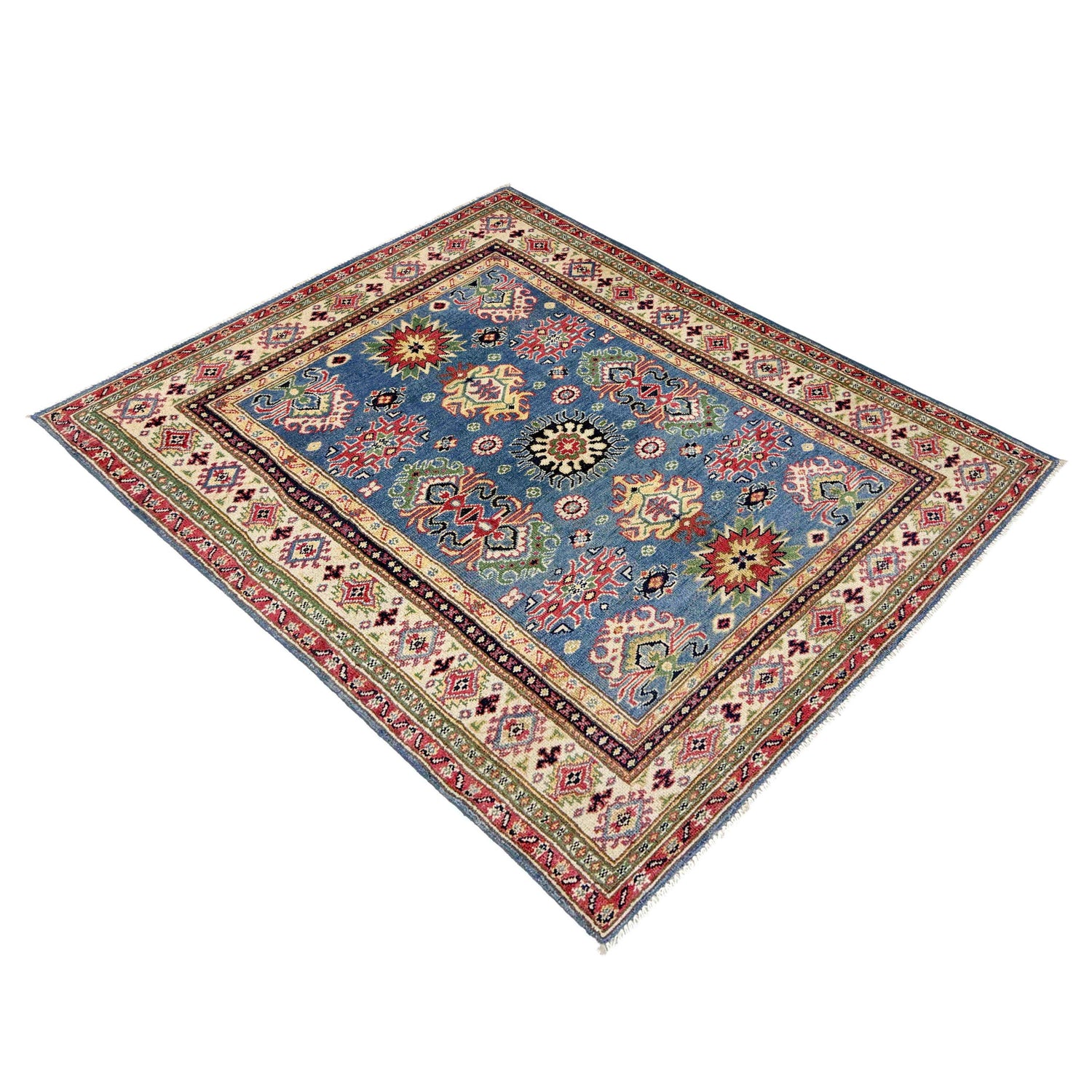 Hand Knotted Kazak Rug 4' 0" x 6' 1" (ft) - No. R37631