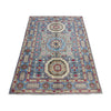 Grey Color Kazak Rug 3' 11" x 5' 11" (ft) - No. R37632