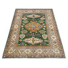 Green Color Kazak Rug 4' 0" x 5' 6" (ft) - No. R37633